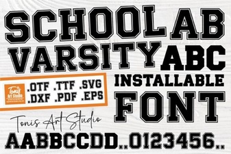 Creative School Spirit: Varsity Font Projects