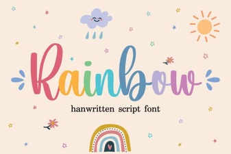 Rainbow Fonts for Designers: Colorful Typography Ideas