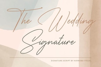 The Signature Font: Elegant Wedding Design Tool